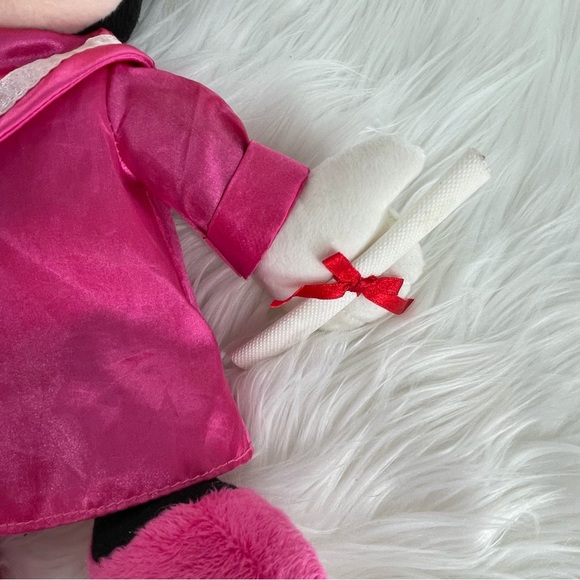 3/$21, Minnie Mouse Graduation Pink Diploma Cap & Gown Plush - Picture 4 of 5
